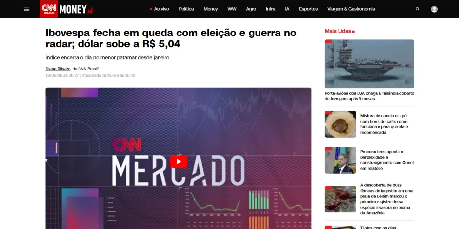 A cena eleitoral já entrou no radar do mercado